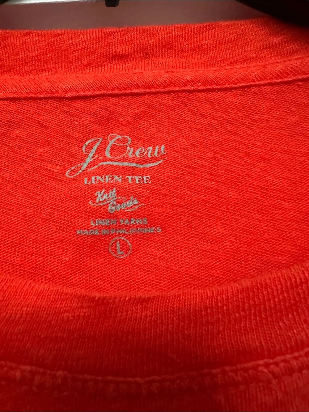 J Crew Women’s Long-Sleeve Pocket Tee - Red